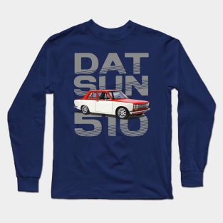 Drive The Classic Car - Datsun 510 1987 Long Sleeve T-Shirt